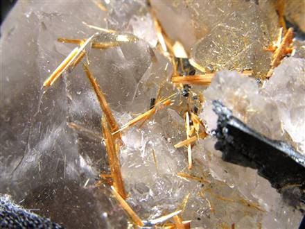 ゴールドルチル ヘマタイト 原石 母岩付き 金運