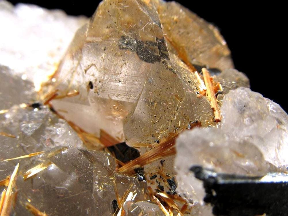 ゴールドルチル ヘマタイト 原石 母岩付き 金運