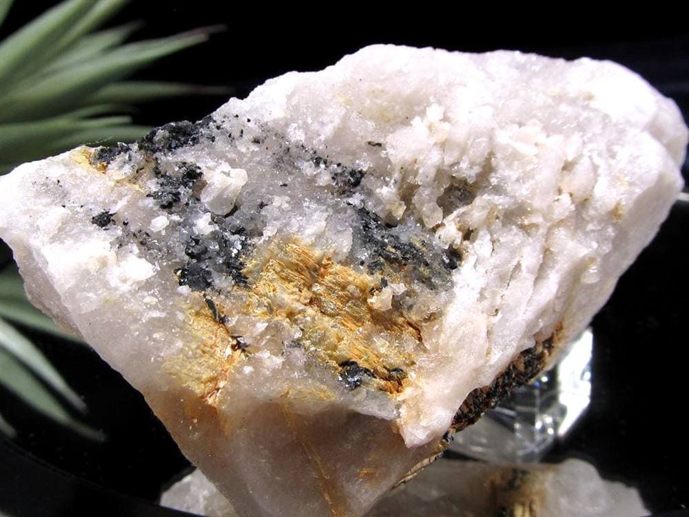 ゴールドルチル ヘマタイト 原石 母岩付き 金運