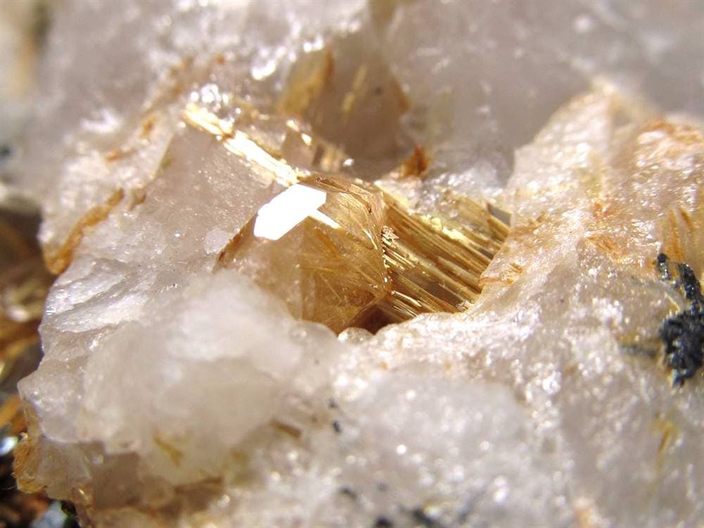 ゴールドルチル ヘマタイト 原石 母岩付き 金運