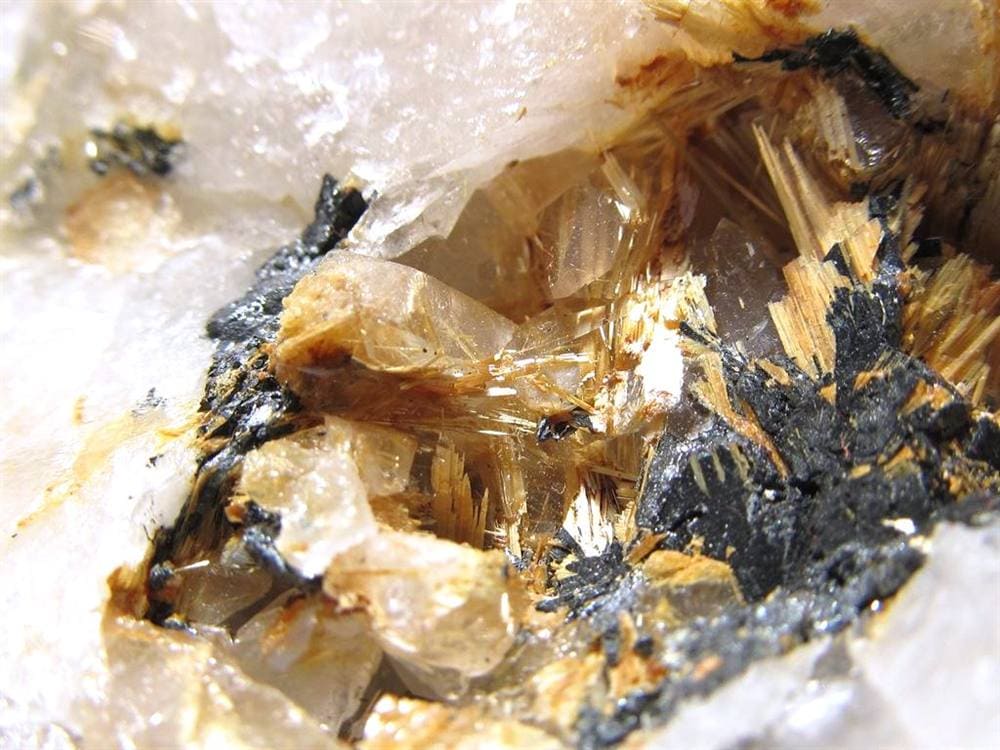 ゴールドルチル ヘマタイト 原石 母岩付き 金運