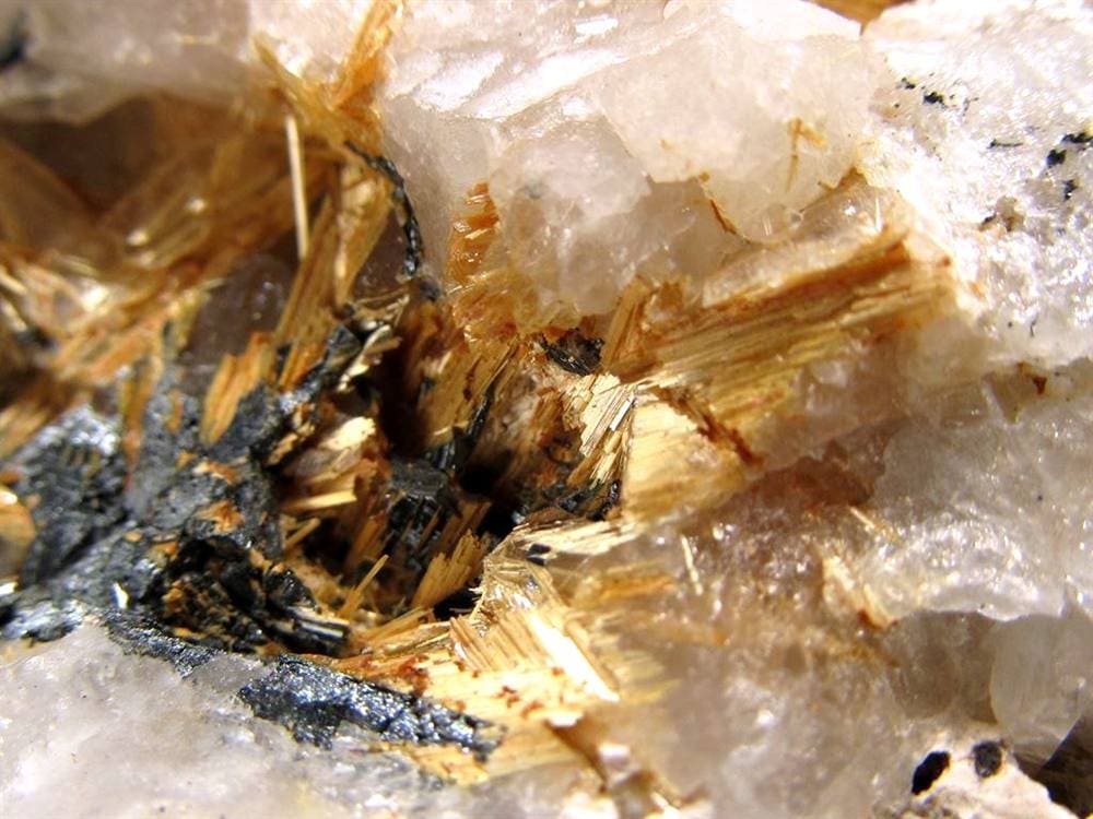 ゴールドルチル ヘマタイト 原石 母岩付き 金運