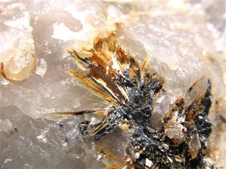 ゴールドルチル ヘマタイト 原石 母岩付き 金運