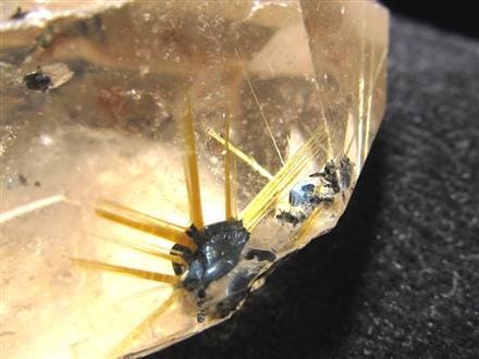 ゴールドルチル ヘマタイト 原石 母岩付き 金運