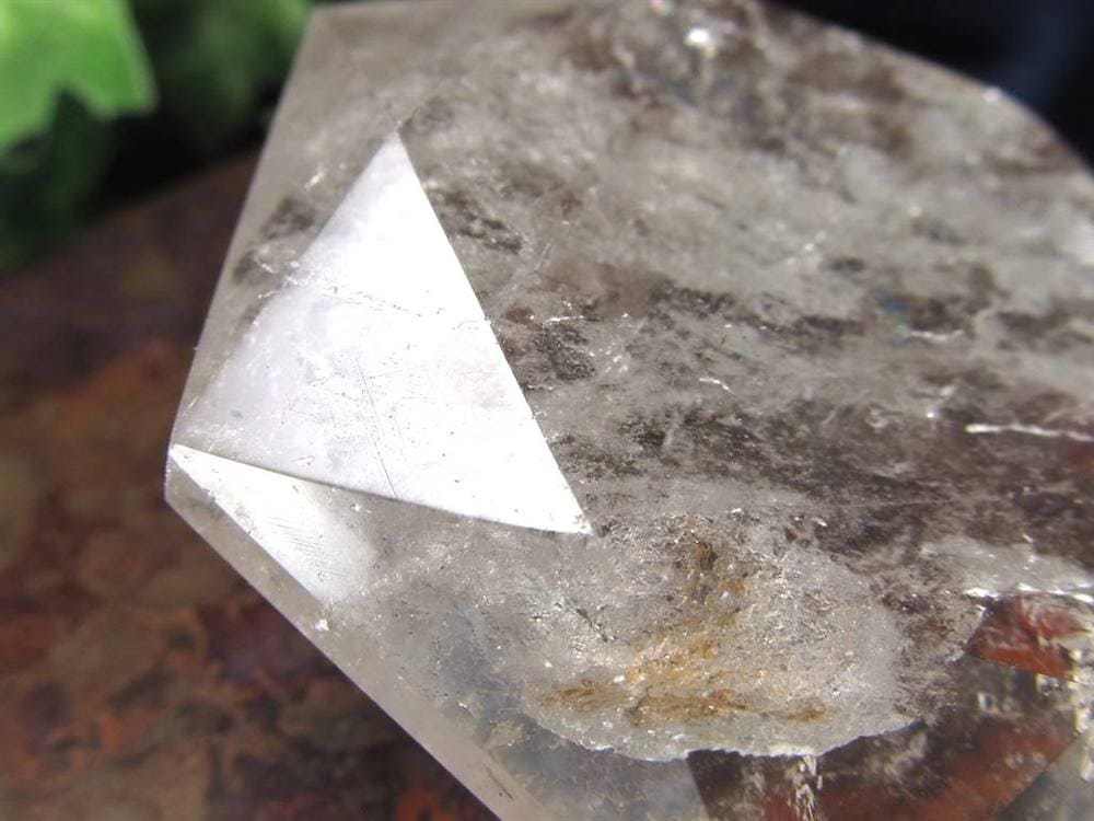 アイリスクォーツ 虹入り水晶 ヘキサゴン 六芒星 レインボー水晶
