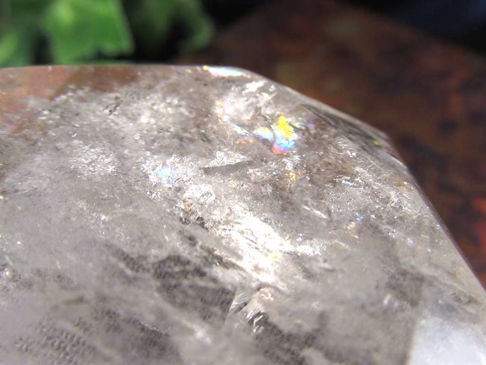 アイリスクォーツ 虹入り水晶 ヘキサゴン 六芒星 レインボー水晶