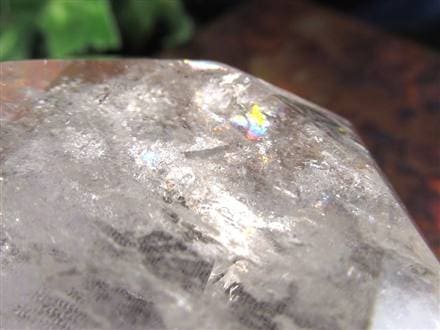 アイリスクォーツ 虹入り水晶 ヘキサゴン 六芒星 レインボー水晶