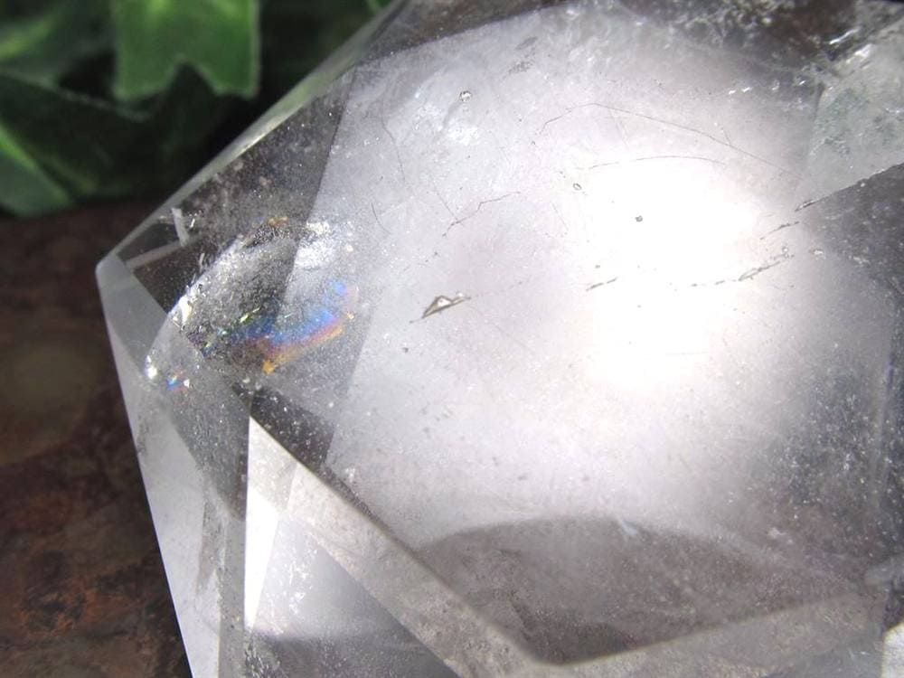 アイリスクォーツ 虹入り水晶 ヘキサゴン 六芒星 レインボー水晶