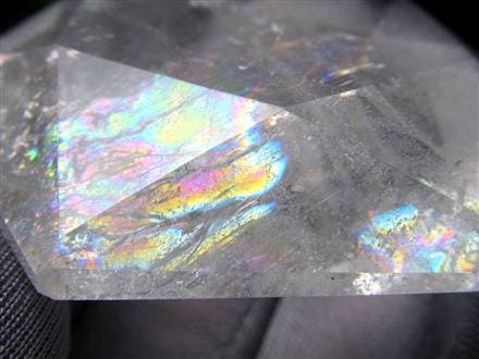 アイリスクォーツ 虹入り水晶 ヘキサゴン 六芒星 レインボー水晶