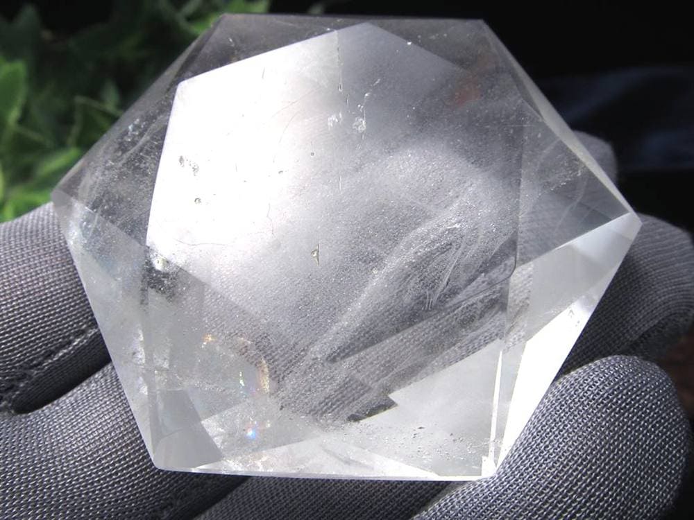 アイリスクォーツ 虹入り水晶 ヘキサゴン 六芒星 レインボー水晶