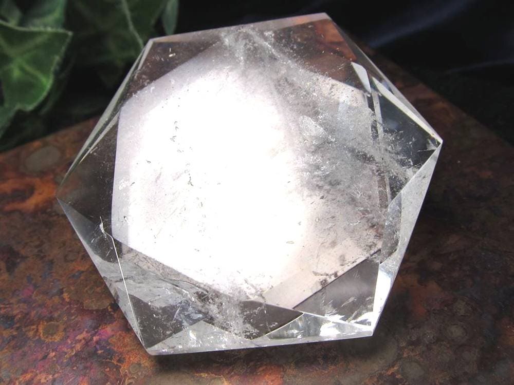 アイリスクォーツ 虹入り水晶 ヘキサゴン 六芒星 レインボー水晶