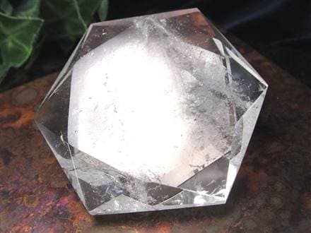 アイリスクォーツ 虹入り水晶 ヘキサゴン 六芒星 レインボー水晶
