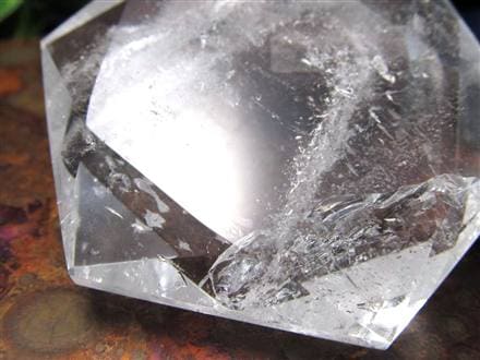 アイリスクォーツ 虹入り水晶 ヘキサゴン 六芒星 レインボー水晶