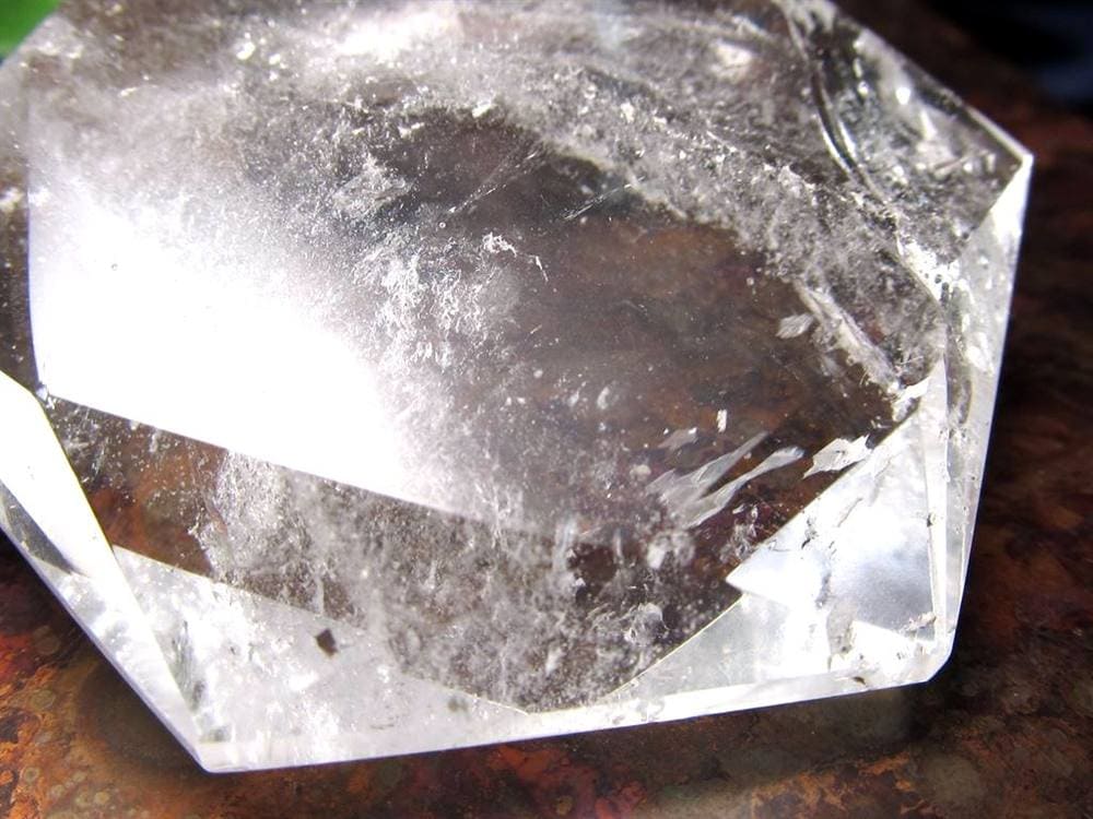 アイリスクォーツ 虹入り水晶 ヘキサゴン 六芒星 レインボー水晶