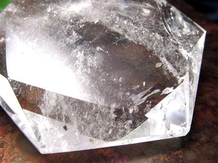 アイリスクォーツ 虹入り水晶 ヘキサゴン 六芒星 レインボー水晶