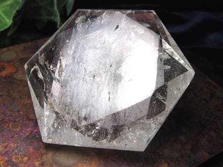 アイリスクォーツ 虹入り水晶 ヘキサゴン 六芒星 レインボー水晶