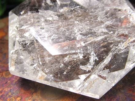 アイリスクォーツ 虹入り水晶 ヘキサゴン 六芒星 レインボー水晶