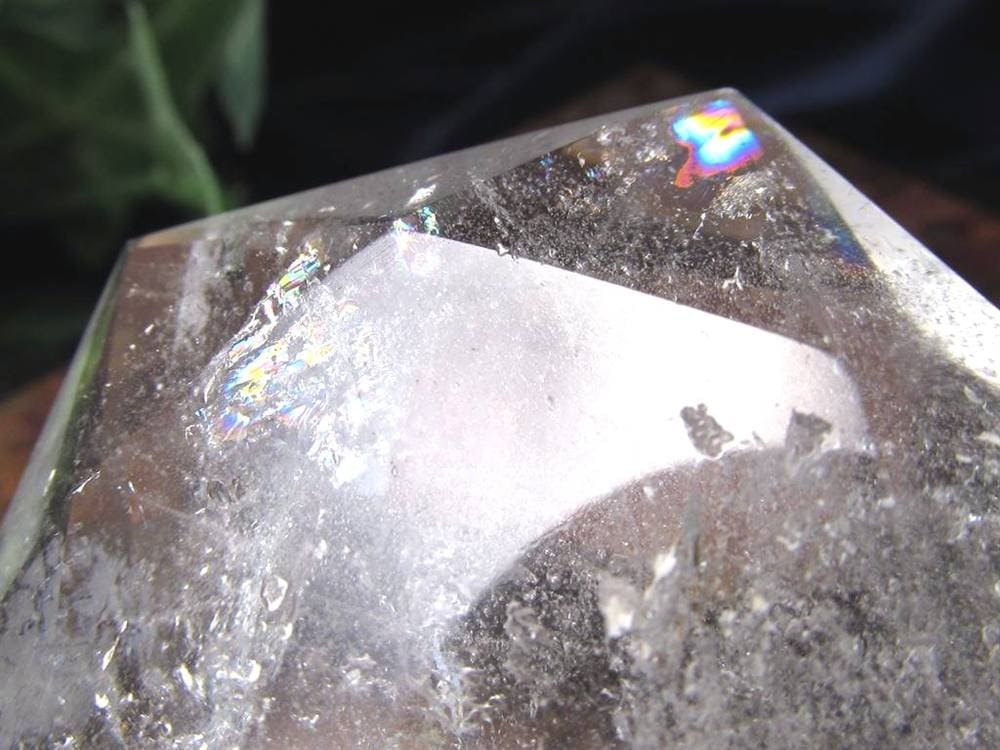 アイリスクォーツ 虹入り水晶 ヘキサゴン 六芒星 レインボー水晶