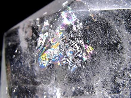 アイリスクォーツ 虹入り水晶 ヘキサゴン 六芒星 レインボー水晶