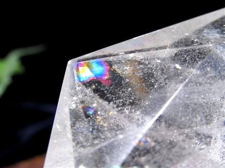 アイリスクォーツ 虹入り水晶 ヘキサゴン 六芒星 レインボー水晶