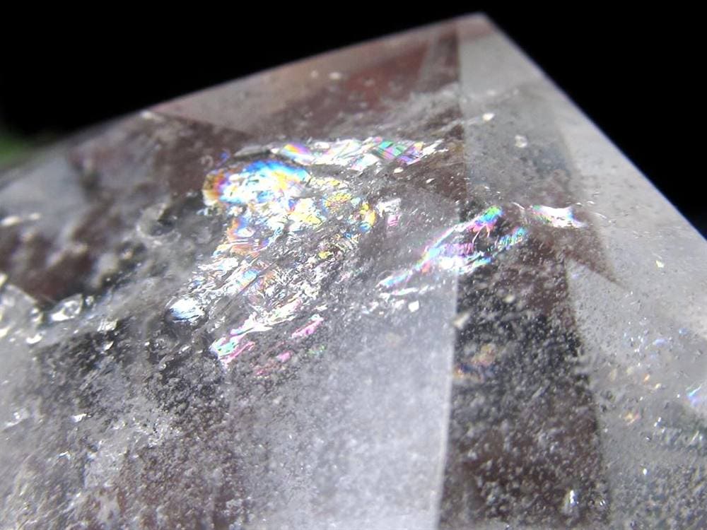 アイリスクォーツ 虹入り水晶 ヘキサゴン 六芒星 レインボー水晶