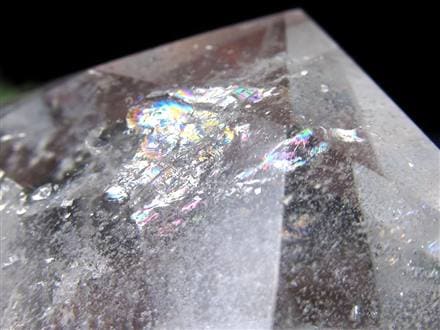 アイリスクォーツ 虹入り水晶 ヘキサゴン 六芒星 レインボー水晶
