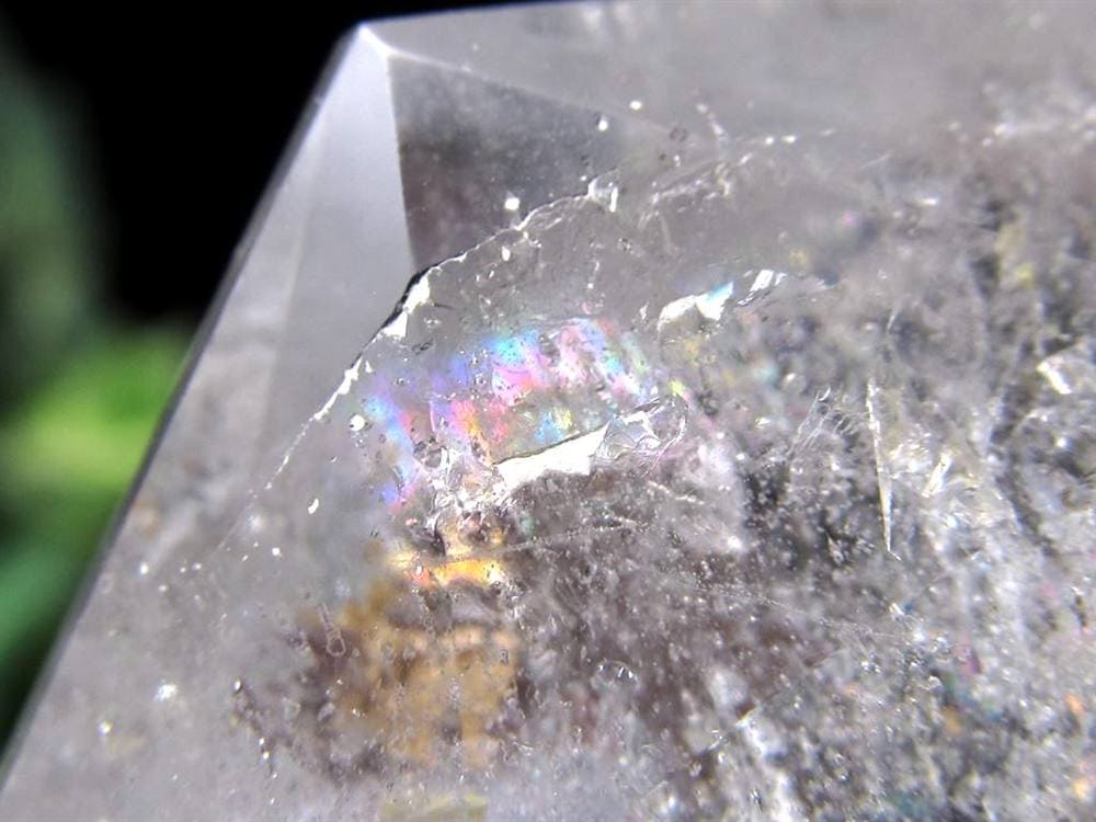 アイリスクォーツ 虹入り水晶 ヘキサゴン 六芒星 レインボー水晶