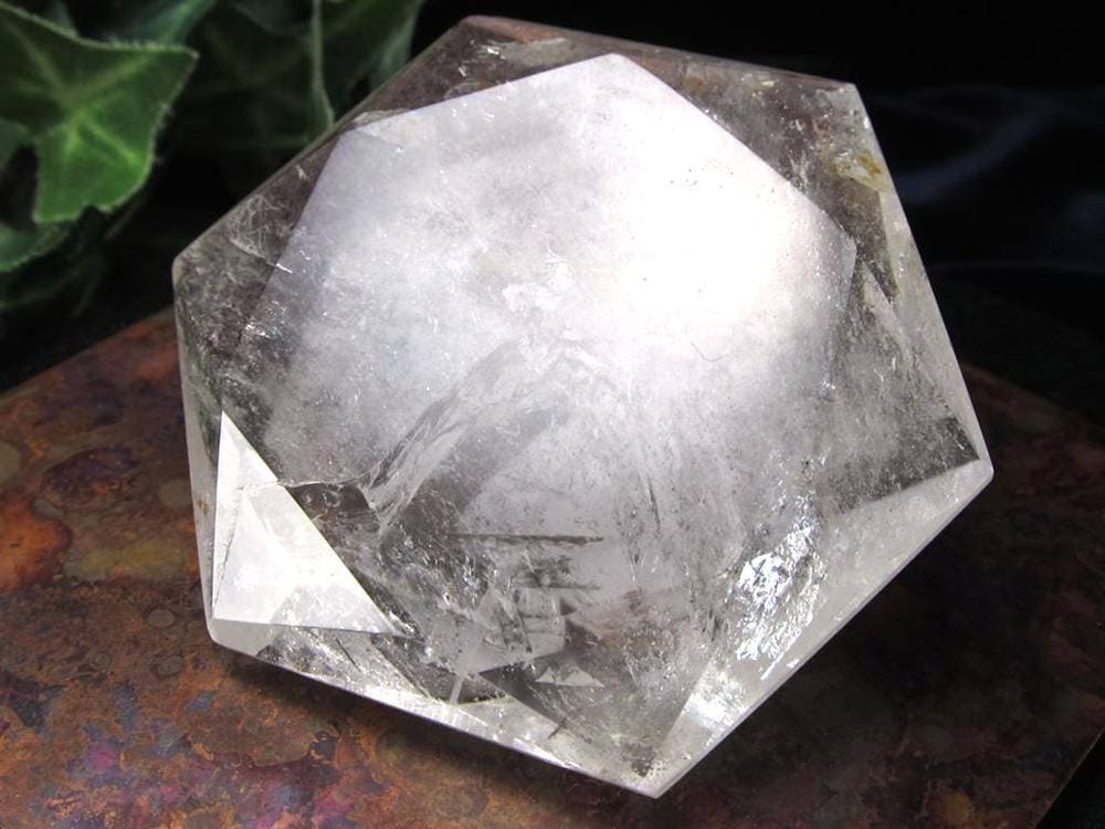 アイリスクォーツ 虹入り水晶 ヘキサゴン 六芒星 レインボー水晶