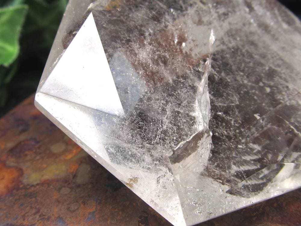 アイリスクォーツ 虹入り水晶 ヘキサゴン 六芒星 レインボー水晶