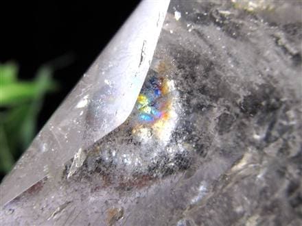 アイリスクォーツ 虹入り水晶 ヘキサゴン 六芒星 レインボー水晶