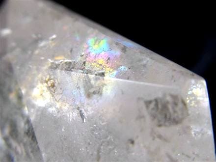 アイリスクォーツ 虹入り水晶 ヘキサゴン 六芒星 レインボー水晶