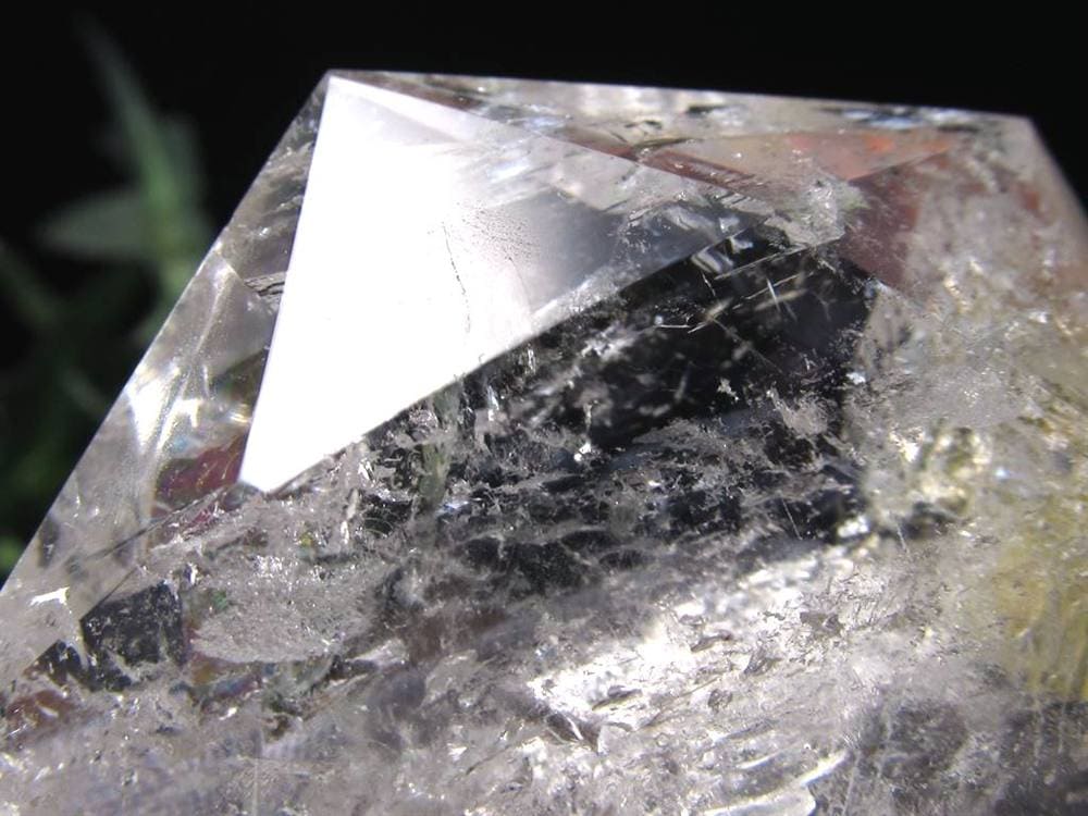 アイリスクォーツ 虹入り水晶 ヘキサゴン 六芒星 レインボー水晶
