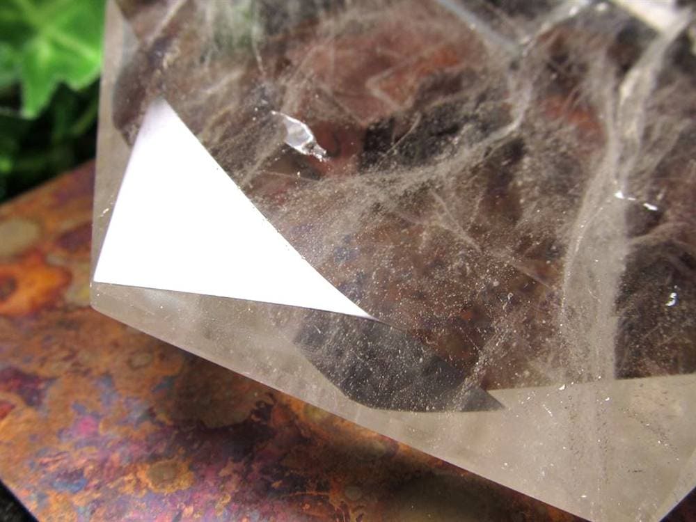 アイリスクォーツ 虹入り水晶 ヘキサゴン 六芒星 レインボー水晶