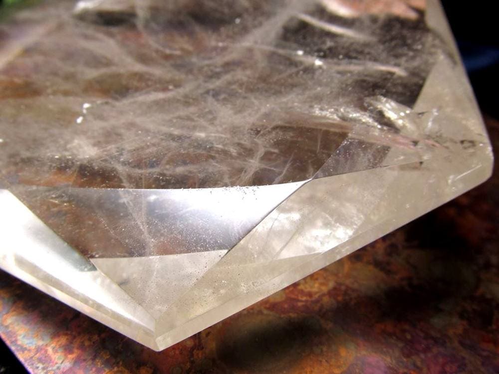 アイリスクォーツ 虹入り水晶 ヘキサゴン 六芒星 レインボー水晶