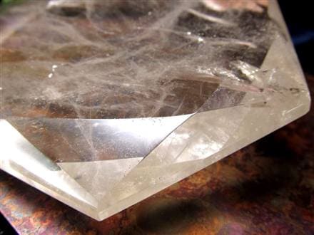 アイリスクォーツ 虹入り水晶 ヘキサゴン 六芒星 レインボー水晶