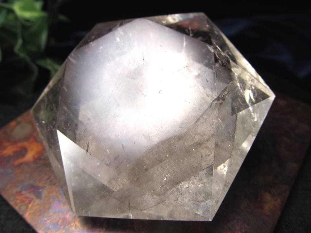 アイリスクォーツ 虹入り水晶 ヘキサゴン 六芒星 レインボー水晶