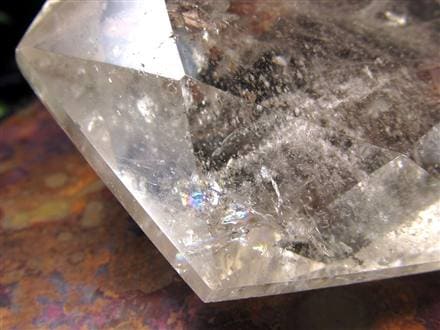 アイリスクォーツ 虹入り水晶 ヘキサゴン 六芒星 レインボー水晶