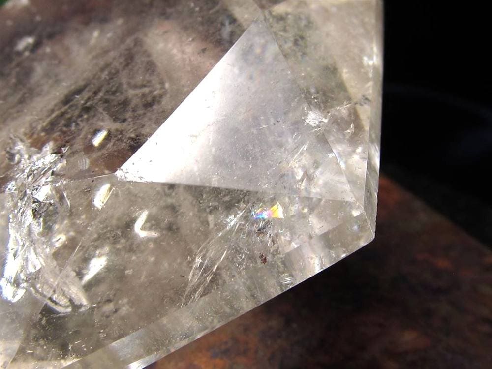 アイリスクォーツ 虹入り水晶 ヘキサゴン 六芒星 レインボー水晶