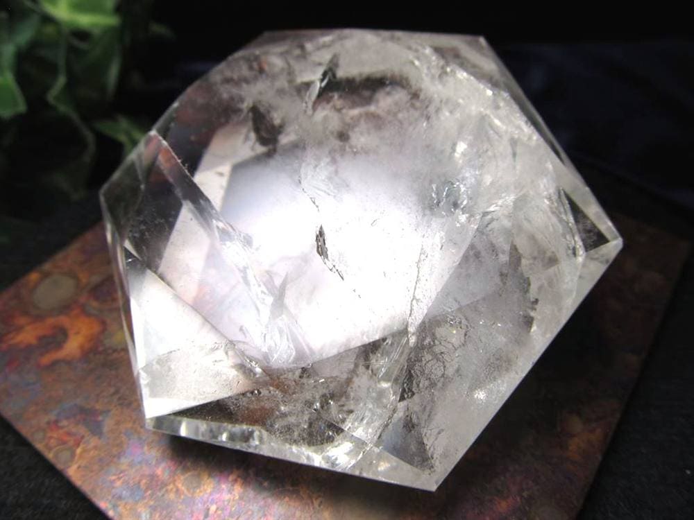 アイリスクォーツ 虹入り水晶 ヘキサゴン 六芒星 レインボー水晶