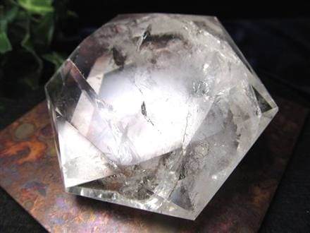 アイリスクォーツ 虹入り水晶 ヘキサゴン 六芒星 レインボー水晶