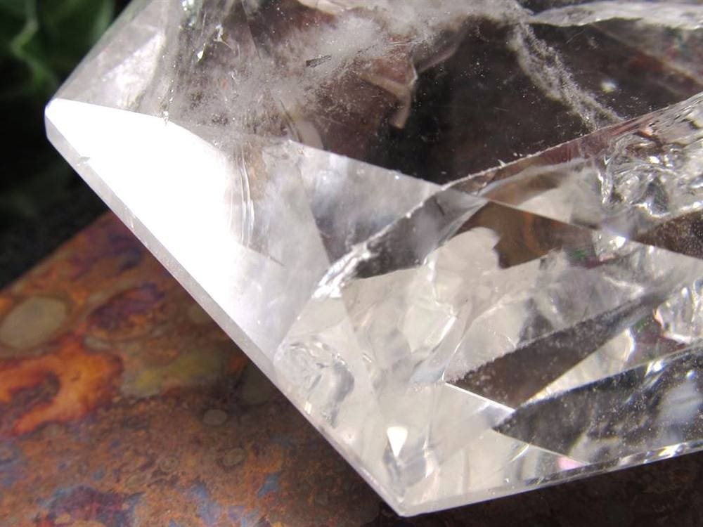 アイリスクォーツ 虹入り水晶 ヘキサゴン 六芒星 レインボー水晶