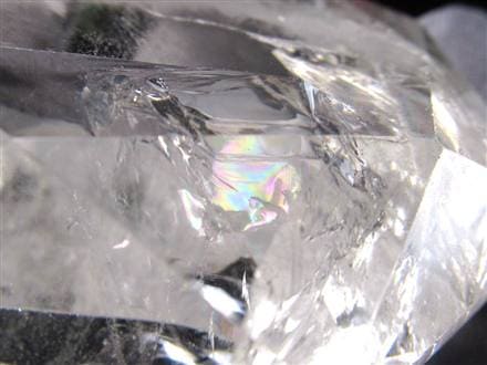 アイリスクォーツ 虹入り水晶 ヘキサゴン 六芒星 レインボー水晶