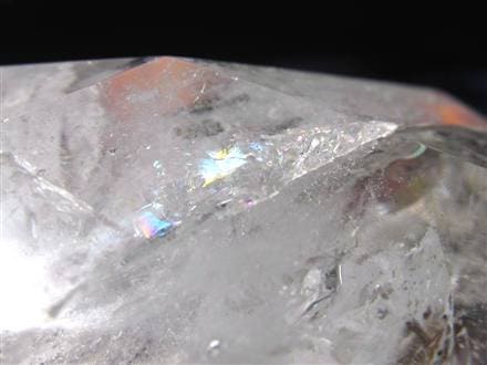 アイリスクォーツ 虹入り水晶 ヘキサゴン 六芒星 レインボー水晶