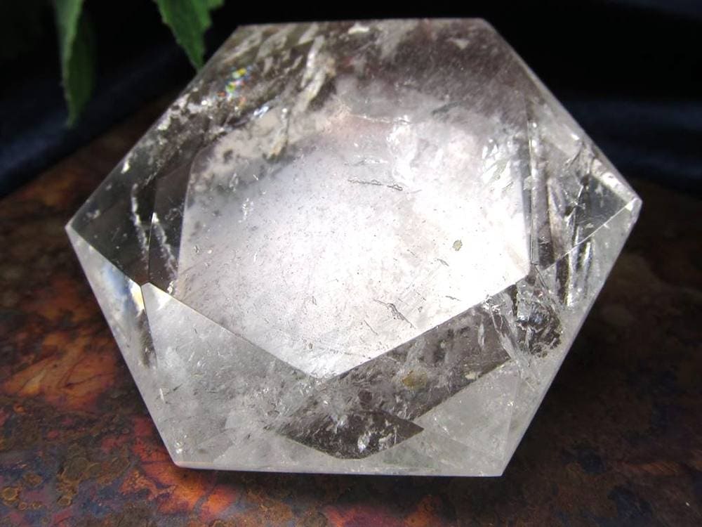 水晶 ヘキサゴン 六芒星 タンブル