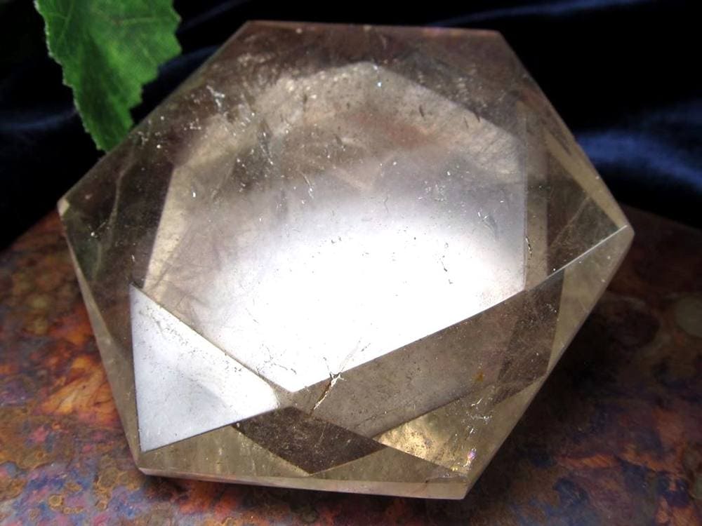 水晶 ヘキサゴン 六芒星 タンブル