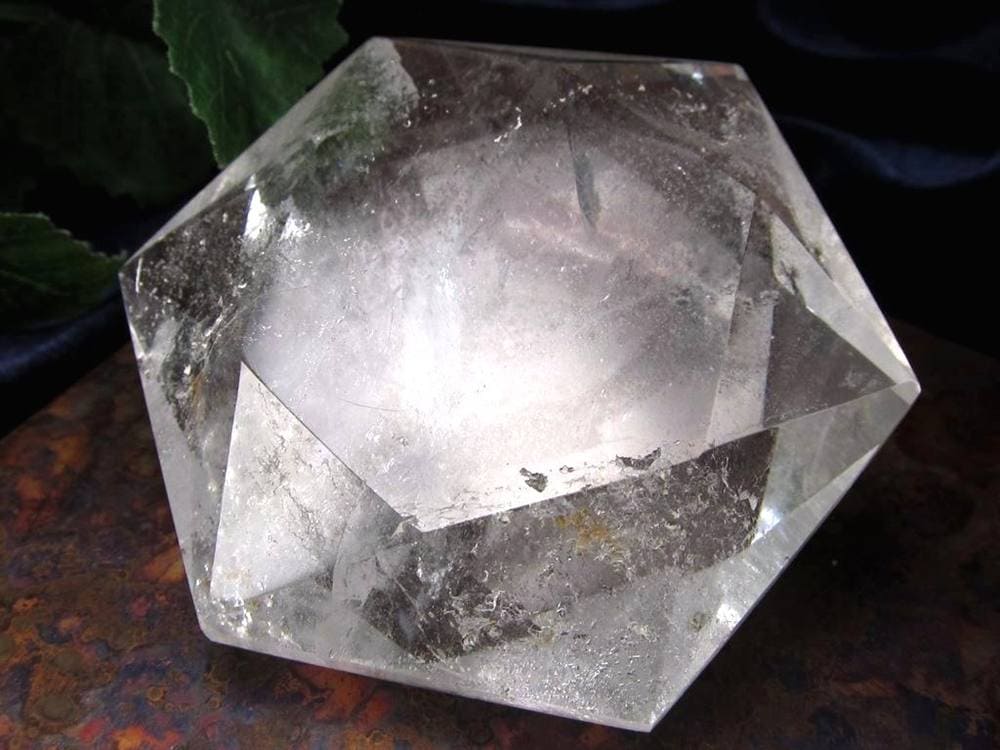 水晶 ヘキサゴン 六芒星 タンブル