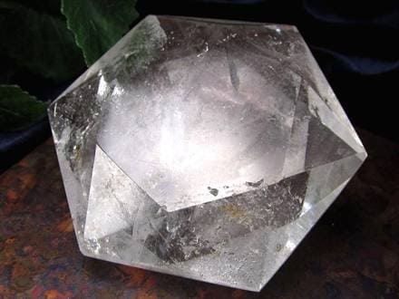 水晶 ヘキサゴン 六芒星 タンブル