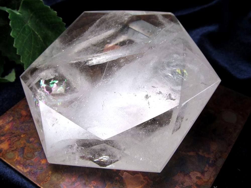 水晶 ヘキサゴン 六芒星 タンブル