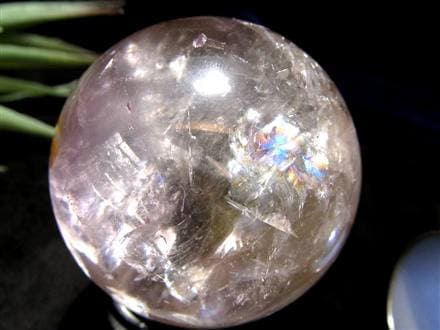 パウエライト アメジスト 紫水晶 浄化 2月の誕生石 丸玉 スフィア