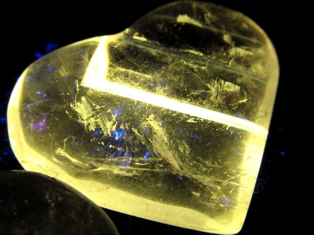 パウエライト アメジスト 紫水晶 浄化 2月の誕生石 ハート タンブル